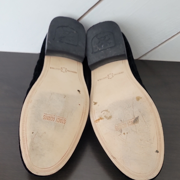 STACY ADAMS Mens 9.5 Valet Velour Bit Slip-on Loafer, Black - Picture 6 of 7